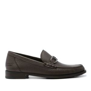 Fendi Dark Brown Leather Loafers